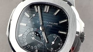 Patek Philippe Nautilus Moonphase 57121A001 Patek Philippe Watch Review [upl. by Donoghue]