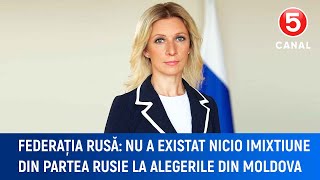 Federația Rusă quotNu a existat nicio imixtiune din partea Rusie la alegerile din Moldovaquot [upl. by Mich372]