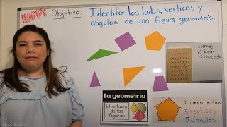 Leccion de Vertices Angulos y lados de una figura  Como identificarlas por sus atributos [upl. by Frazier444]