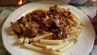 Grandma Matilda Cooking Hungarian Marha Pörkölt with Macaroni Part 1 [upl. by Grindlay690]