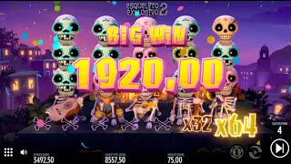 Esqueleto Explosivo 2 Bonus feature 133x on €75 bet [upl. by Babs590]