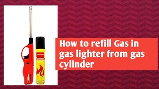 How to refill gas in gas lighter lighter BengaliFollow the steps to refill gas in Gas lighter [upl. by Kalvin]