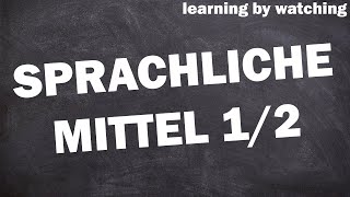 Sprachliche Mittel Deutsch erklärt 12 [upl. by Limhaj]