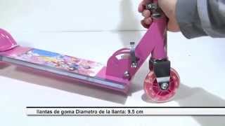 Patineta Monopatin Scooter Para Niñas Juguete De Princesas Musical Luces 3 Ruedas Ensamble Armado [upl. by Riabuz713]