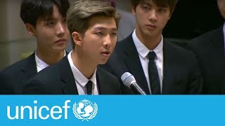 BTS speech at the United Nations  UNICEF [upl. by Giule771]