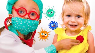 Doctor checkup and Wash Your hands  Kids Song by Maya and Mary [upl. by Enoch]