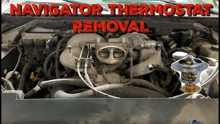 20022004 Lincoln Navigator 54 Thermostat removal  Code p0128 [upl. by Fine]