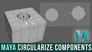 Cut Holes easily in Maya Circularize Components Maya Topology Tutorial [upl. by Magen]