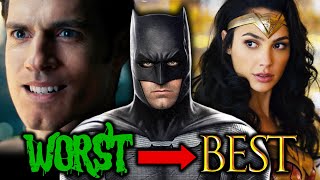 Every DCEU Movie RANKED [upl. by Plank]