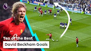 10 ICONIC David Beckham goals youll NEVER forget [upl. by Leigha]