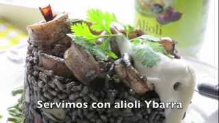 Arroz Negro Fácil con Alioli Ybarra [upl. by Hpesoj]