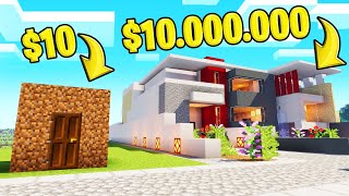 DIRT HOUSE vs MANSION In MINECRAFT Build Challenge [upl. by Filip]