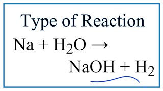 Type of Reaction for Na  H2O  NaOH  H2 [upl. by Abrahams]