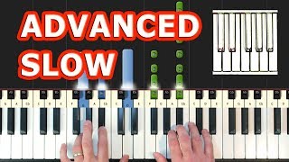 Toto  Hold The Line  Piano Tutorial Easy SLOW  How To Play Synthesia [upl. by Odlanra]