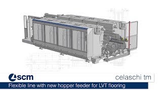 Flexible line with new hopper feeder for LVT flooring [upl. by Femmine]