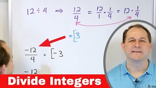 Dividing Integers Negative amp Positive Numbers  Quick amp Easy Method [upl. by Hael]