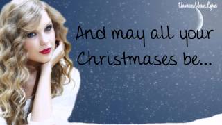 White Christmas Taylor Swift Lyrics Video HD [upl. by Eyssej]