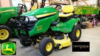 2017 John Deere X350 Lawn Tractor Delivery And Review Part 1 By KVUSMC [upl. by Johnna670]