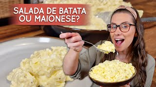 Salada de batata ou maionese minha favorita com maionese caseira [upl. by Elleina]