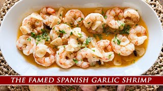 The Famous Spanish Garlic Shrimp  Gambas al Ajillo from Madrid [upl. by Kirk154]