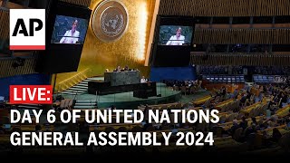 UN General Assembly 2024 LIVE Day 6 speeches by world leaders [upl. by Yroffej]