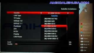 Amiko Mini HD SE Installation Menu Guide [upl. by Babby]