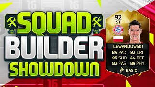 FIFA 16 SQUAD BUILDER SHOWDOWN UPGRADED INFORM LEWANDOWSKI 92 Rated Lewandowski Squad Duel [upl. by Ekul607]