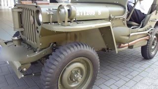 1944 WW2 Willys MB Jeep Start Up and Sound 22 60 hp 100 Kmh 62 mph [upl. by Giliane876]