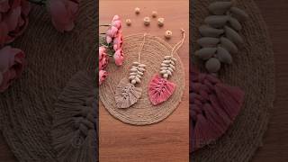 Macramé charms✨️🐚 diy macrame craftsbyamee craft art [upl. by Aivekal254]