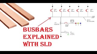 Electrical Busbar explained with SLD Single Line Diagram [upl. by Refotsirk]