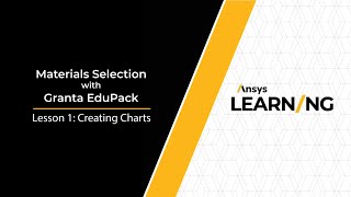 Creating Charts in Ansys Granta EduPack [upl. by Nananne]