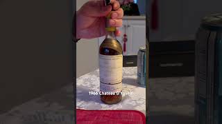 Opening and Drinking Chateau D’Yquem 1966 [upl. by Ainival27]