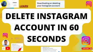 How to delete Instagram account [upl. by Enrico658]