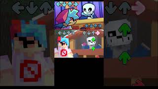 UNDERTALE X FNF But in Minecraft FANMADE [upl. by Adnorrehs]