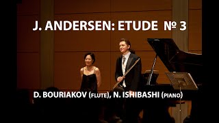 J Andersen Etude No 3 from 24 etudes for flute Op 15 piano part by D Bouriakov [upl. by Levinson771]