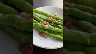 Green bean Almondine greenvegetable beans food crunchy almonds savory shorts fyp explore [upl. by Ziza]