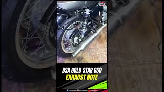 BSA Gold Star 650 Exhaust Note  Sound ON  BSA Launched  Two Wheeler  Times Drive  shorts [upl. by Ardehs]