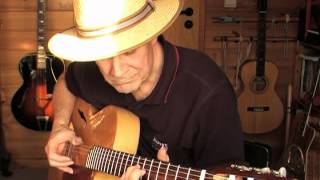 Windy and Warm  Marcel Dadis medley version on a Dome nylonstring archtop [upl. by Ddal713]