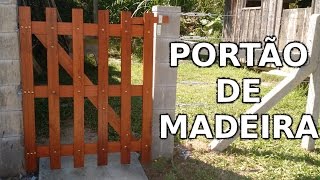 Como fazer Portãozinho de madeira  DIY  Na oficina  S02E18 [upl. by Samuela]