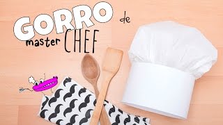 GORRO DE COCINERO  MANUALIDADES infantiles [upl. by Norre]