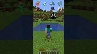 Water Through vs Helping Effects meme shorts minecraft [upl. by Llewsor]