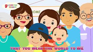 I Love My Family Animated Version  Children SingAlong  Families for Life Family Songs [upl. by Dnaleel]