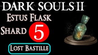 Estus Flask Shard 5  The Lost Bastille  Dark Souls 2 LOCATION Sublime Bone Dust Guide Tutorial [upl. by Morette]