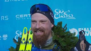 Winner of Marcialonga Runar Skaug Mathisen [upl. by Etnoved]