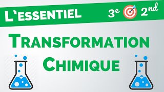 TRANSFORMATION CHIMIQUE ⭐️ Lessentiel pour réviser  Collège → Lycée [upl. by Amor]