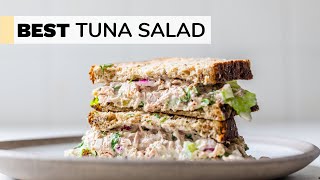 EASY TUNA SALAD RECIPE  healthy  quick [upl. by Annas]