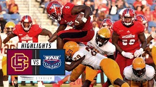 BethuneCookman vs FAU Football Highlights 2018  Stadium [upl. by Dunaville]