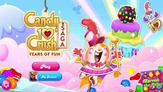 CANDY CRUSH SAGA 10 Year Session Music [upl. by Barbey108]