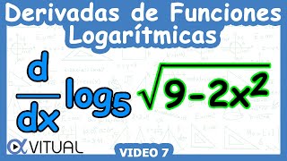 🔔 Derivadas de Funciones Logarítmicas  Video 7 [upl. by Rourke861]