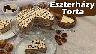 Eszterházy Torta Cukor és Liszt nélkül Gluténmentesen  HagymaLekvár [upl. by Aenitsirhc]